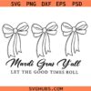 Mardi Gras Bow svg, Mardi Gras Coquette SVG, Mardi Gras svg, Fat Tuesday svg, Louisiana svg