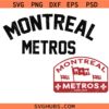Montreal Metros SVG, Montreal Hockey svg, Canada Montreal Hockey svg