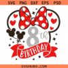 My 8th birthday Disneyland Vacation Svg Png, Eighth Birthday Girl Svg Png