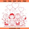 Peanuts snoopy dog valentine svg, Dog Heart Svg, Love Svg, Cartoon Valentine's Svg