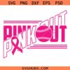 Pink Out Soccer Ribbon Cancer Awareness Svg Png, Cancer Pink Ribbon Svg Png