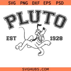 Pluto Est 1928 Svg Png, Pluto Varsity Family Vacation Svg Png, Magical Kingdom Svg Png