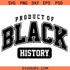 Product of Black History SVG, African American SVG I Am Black History Svg, Black Girl Magic SVG