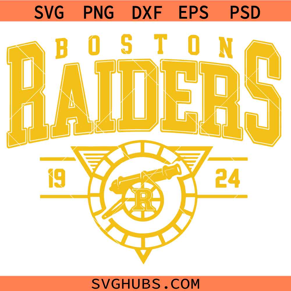 Raiders Hockey SVG, Boston Hockey Raiders Established 1924 PNG SVG