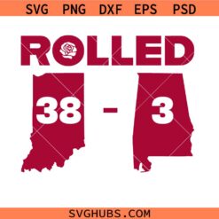 Rolled the Tide Svg Png, Hoosiers Roll Indiana football fan T-shirt Svg Png