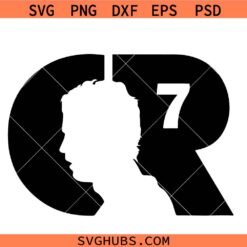 Ronaldo Cr7 Svg Png, Cristiano Ronaldo Svg Png, GOAT Svg Png