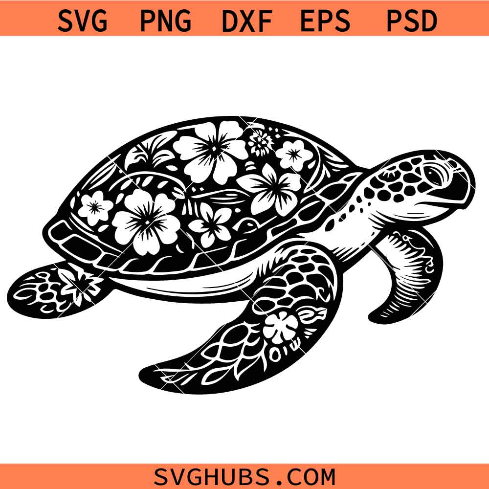 Sea Turtle SVG, Sea Creatures Svg, Ocean Svg, Sea Animal Svg