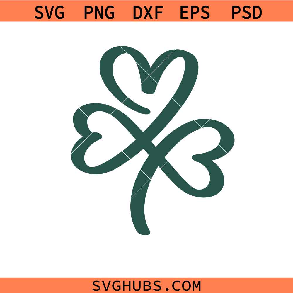 Shamrock SVG PNG, St Patrick’s Day SVG PNG, Clover SVG PNG