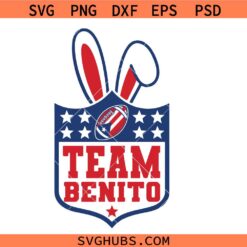 Team Benito Bowl Football Svg Png, Bad Bunny Team Halftime Show Svg Png Svg Png