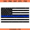 USA Thin Blue Line Police Flag Svg Png, American flag Svg Png, USA Flag Svg Png
