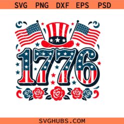 1776 svg, 4th July svg, Fourth of July svg