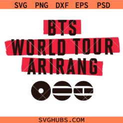 BTS World Tour Arirang SVG, Kpop World Tour SVG, Arirang Tour SVG