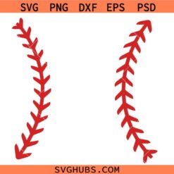 Baseball SVG PNG, Baseball Stitches SVG PNG, Baseball Laces SVG PNG, Softball Laces SVG PNG