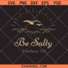Stay Salty Salt Of The Earth Matthew 5 13 Svg Png, Christian Faith Svg Png, Salty Summer Beach Svg Png