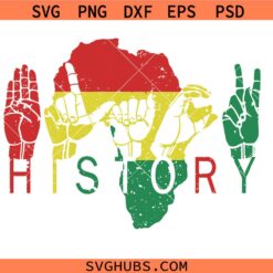 Black History Sign Language Svg Png, Juneteenth Svg Png, Black History Month Svg Png, Freedom day Svg Png