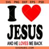 I Love Jesus SVG PNG, Christian Love svg, Christian Faith svg