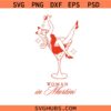 Cowgirl Woman in Martini Glass Svg Png, Cocktail Girl Svg Png, Cowgirl Bachelorette Svg Png