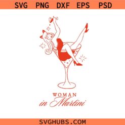 Cowgirl Woman in Martini Glass Svg Png, Cocktail Girl Svg Png, Cowgirl Bachelorette Svg Png