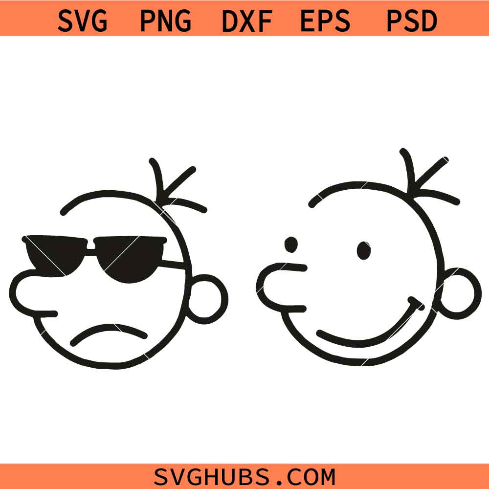 Diary of a Wimpy Kid Gregg SVG, Greg Heffley SVG, Diary of a Wimpy Kid SVG
