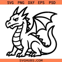 Dragon Vector SVG, Chinese Dragon SVG, Tribal Dragon SVG, Dragon Tattoo svg
