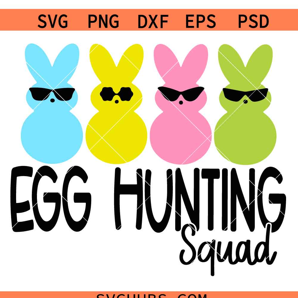 Egg Hunting Squad Svg, Egg Hunting Crew Svg, Easter Svg