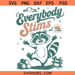 Everybody Stims Svg Png, Neurodiversity Svg, Special education Summer svg
