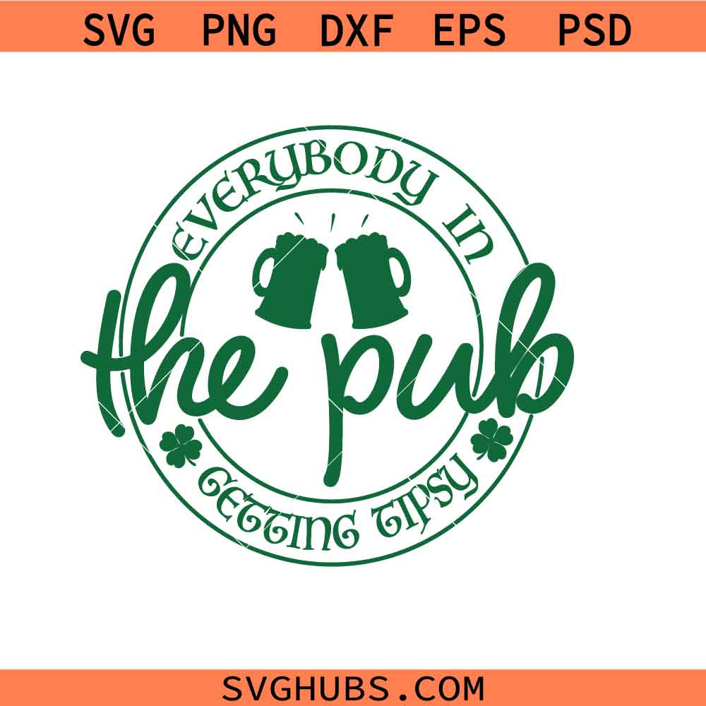 Everybody in the pub getting tipsy svg, Beer svg