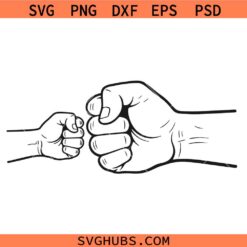 Father and Son Fist Bump Svg Png, First Time Dad Svg Png, Best Dad Ever Svg Png, Father's Day Svg Png