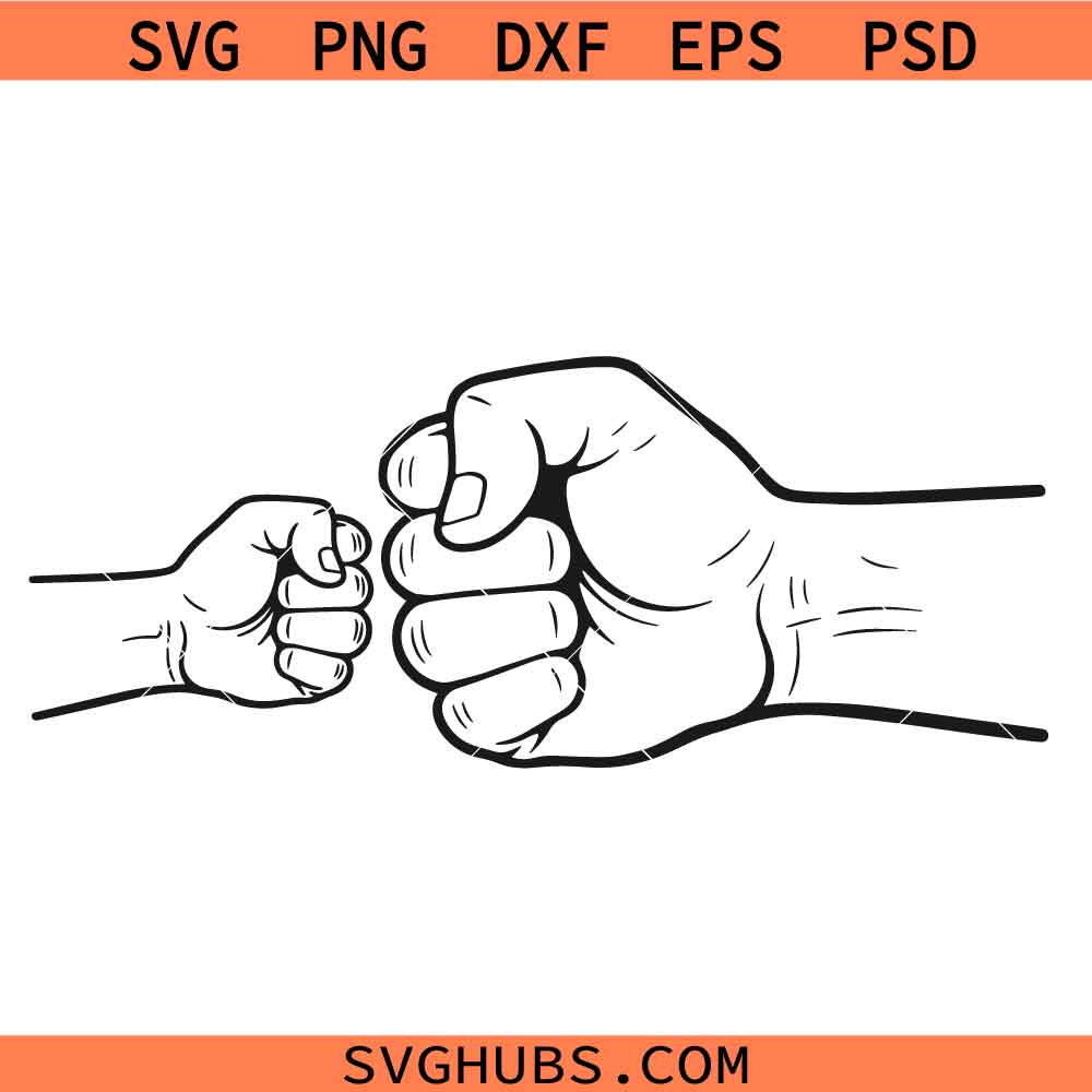 Father and Son Fist Bump Svg Png, First Time Dad Svg Png, Best Dad Ever Svg Png, Father's Day Svg Png