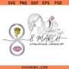International Women's Day Svg Png, 8 March Svg Png, Happy International Women's Day Svg Png