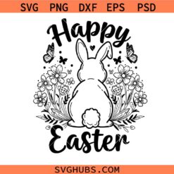 Happy Easter SVG, Easter Svg, Easter Bunny Svg
