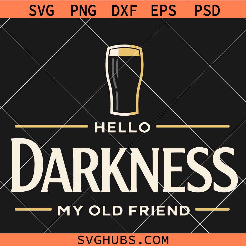 Hello Darkness My Old Friend SVG, Coffee Lover Shirt SVG, Coffee addict SVG, Coffee SVG