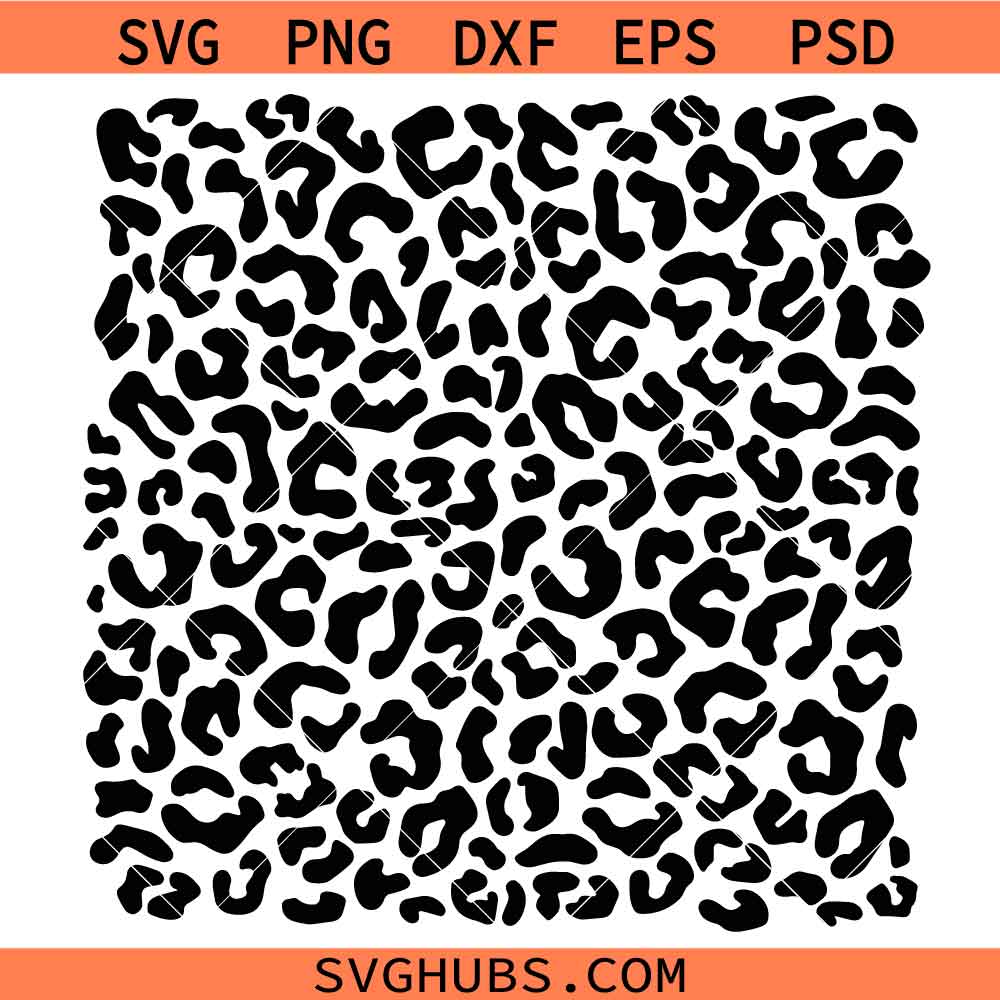 Leopard Print Pattern Svg, Animal Print Svg, Cheetah Print Svg, Leopard Print Svg