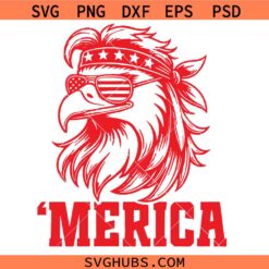 Merica Eagle Mullet SVG, Merica Eagle Mullet 4th Of July SVG, Merica Patriotic American SVG