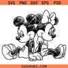 Mickey Minnie Sketch SVG, Hand Drawn Mickey and Minnie SVG, Disneyland Characters SVG