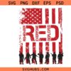 On Friday We Wear Red Svg Png, American Veteran Flag Svg Png, Remember Everyone Deployed Svg