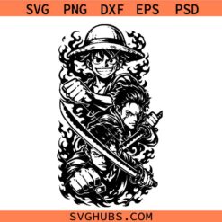 One piece Anime Wallart SVG, Manga Clipart SVG, Anime Lover Shirt SVG