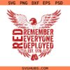 Remember Everyone Deployed Svg Png, Red Friday Patriotic Flag Svg Png, US Military Svg Png