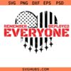 Remember Everyone Deployed Svg Png, On Friday We Wear Red Svg Png, American Flag Svg Png