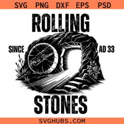 Rolling Stones Since AD 33 Svg Png, He Is Risen Svg Png, Easter Svg Png, Resurrection Svg Png