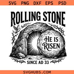 Rolling Stones svg, Easter svg, Resurrection Tomb svg, Christian Easter svg