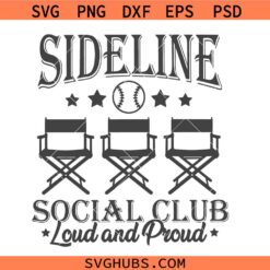 Sideline Social Club Svg, Social Club Svg, Soccer Season Svg