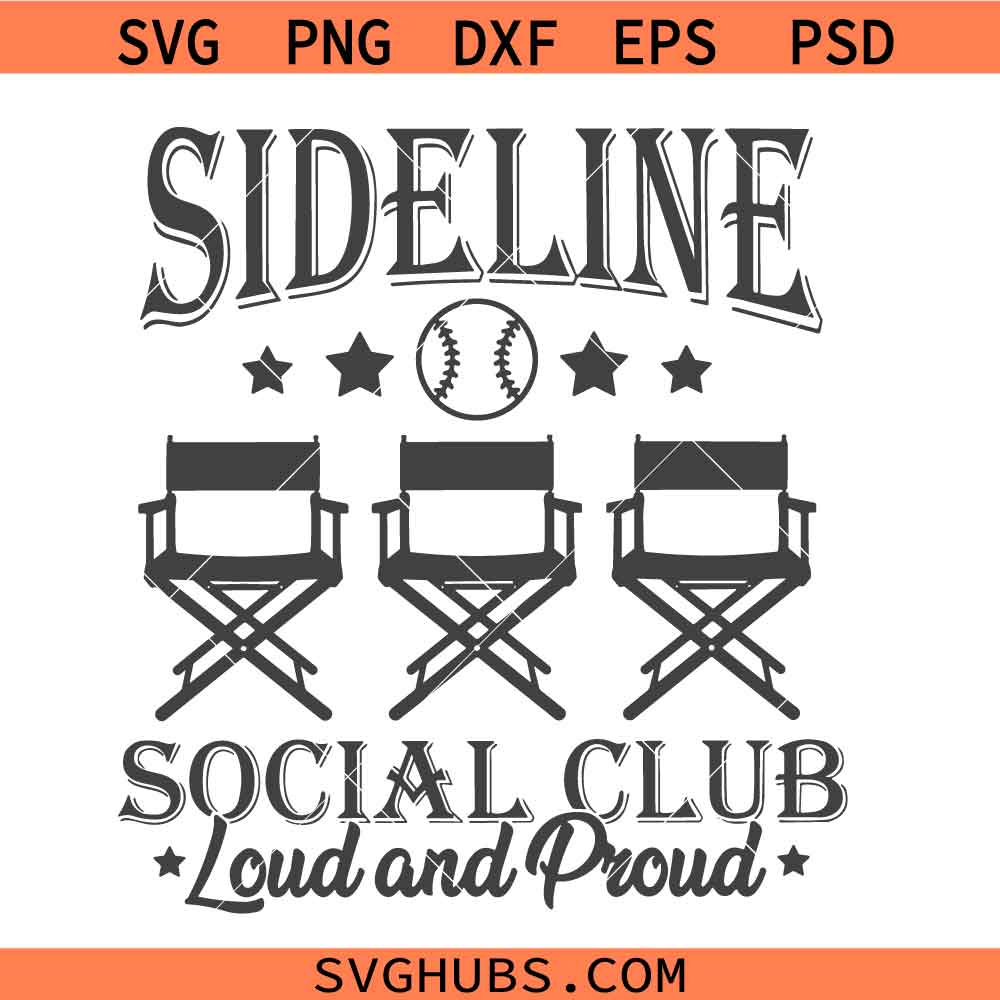 Sideline Social Club Svg, Social Club Svg, Soccer Season Svg