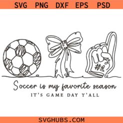 Soccer Is My Favorite Season Svg, Soccer Mom Svg, Soccer Fan SVG, Soccer Jersey SVG