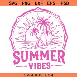 Summer Vibes SVG, Summer svg, Beach retro Svg, Summer break Svg