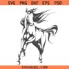 Thoroughbred Horse svg, Western Horse SVG, cowboy svg, Cowgirl svg