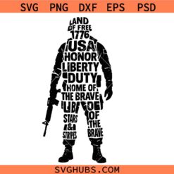 US Soldier Svg Png, Veteran Soldier Svg Png, American Army Troops Svg Png, USA Military Flag Svg Png