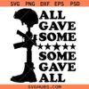 United States Soldier Svg Png, All Gave Some Some Gave All Svg Png, 4th Of July Svg Png, Patriotic Veteran Svg Png
