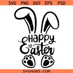 Happy Easter SVG PNG, Easter Bunny SVG PNG, Easter SVG PNG