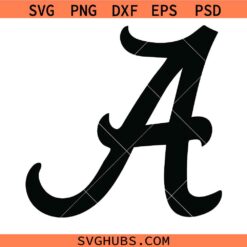 Alabama Svg Png, Symbol letter A logo Svg Png, A Svg Png, Alabama sports Letter A Style Svg Png